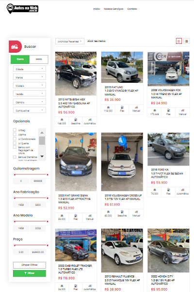 Autos na Web